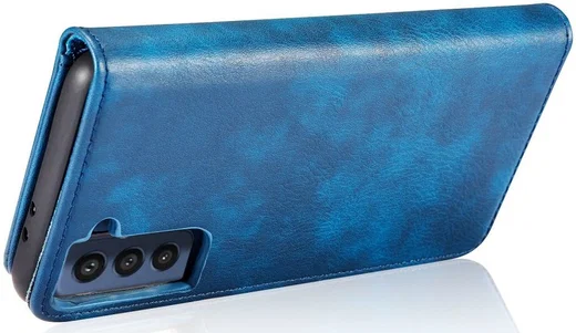 Samsung Galaxy S21 FE Hoesje 2-in-1 Book Case en Back Cover Blauw afbeelding 11
