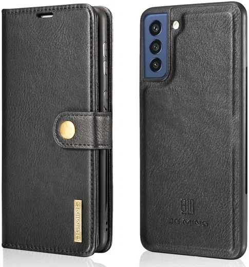 Samsung Galaxy S21 FE Hoesje 2-in-1 Book Case en Back Cover Zwart afbeelding 4