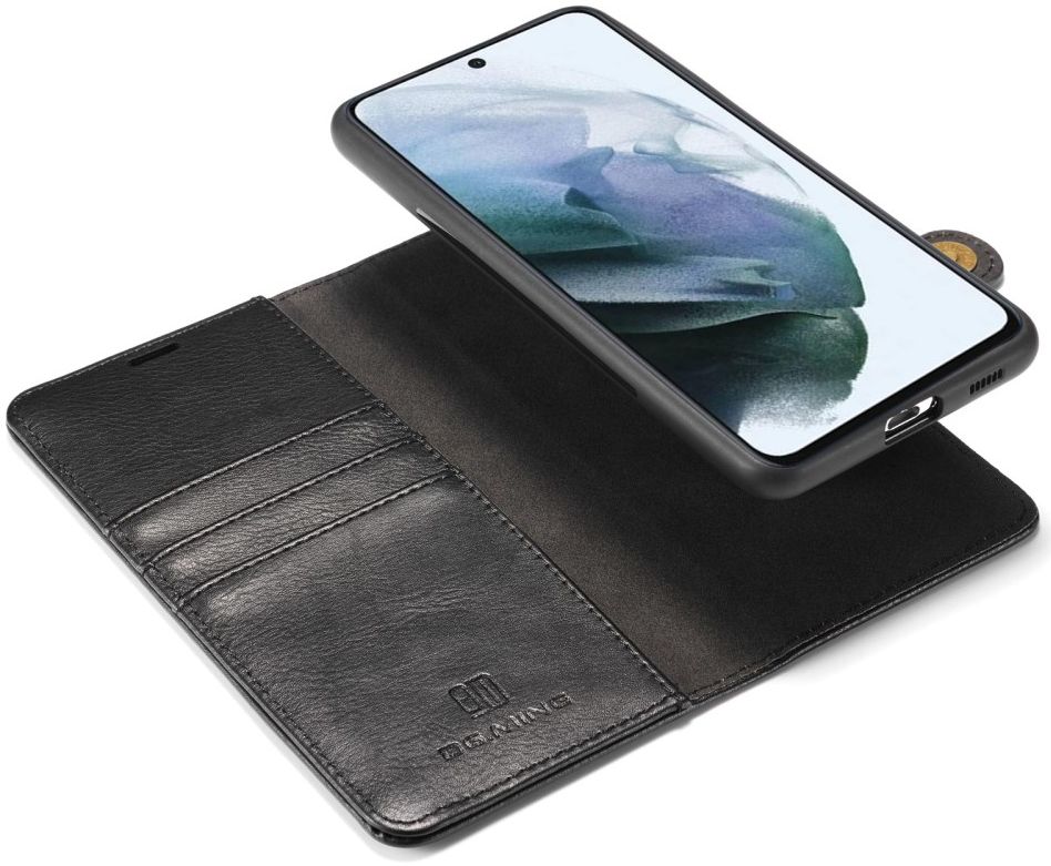 Samsung Galaxy S21 FE Hoesje 2-in-1 Book Case en Back Cover Zwart afbeelding 1