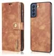 Samsung Galaxy S21 FE Hoesje 2-in-1 Book Case en Back Cover Bruin afbeelding 4