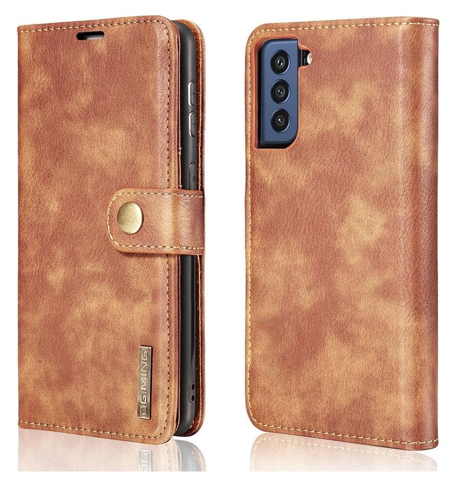 Samsung Galaxy S21 FE Hoesje 2-in-1 Book Case en Back Cover Bruin afbeelding 9