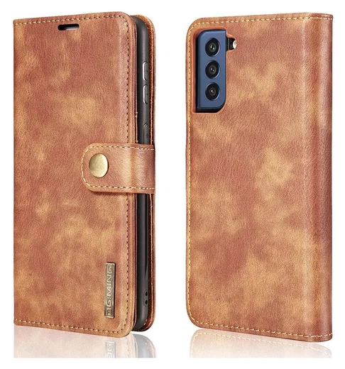 Samsung Galaxy S21 FE Hoesje 2-in-1 Book Case en Back Cover Bruin afbeelding 9