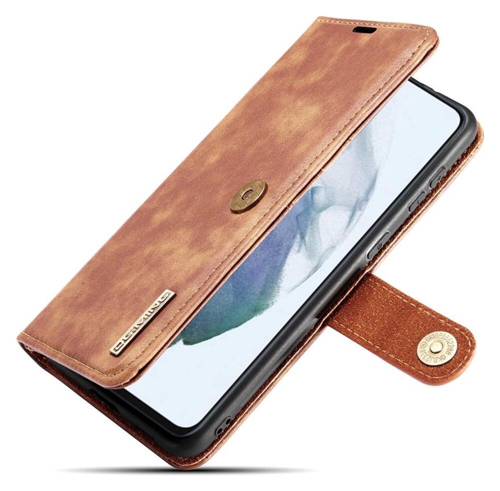 Samsung Galaxy S21 FE Hoesje 2-in-1 Book Case en Back Cover Bruin afbeelding 5