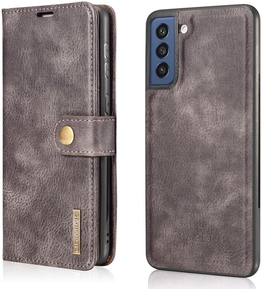 Samsung Galaxy S21 FE Hoesje 2-in-1 Book Case en Back Cover Grijs afbeelding 4