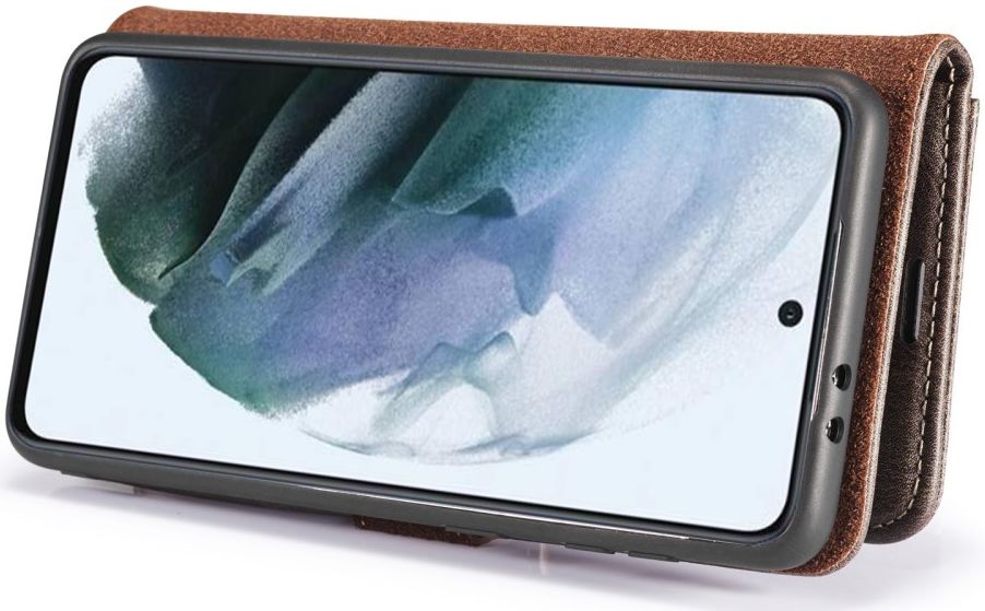 Samsung Galaxy S21 FE Hoesje 2-in-1 Book Case en Back Cover Grijs afbeelding 11