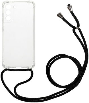 Samsung Galaxy S21 FE Hoesje met Koord Shockproof TPU Transparant