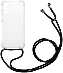 Samsung Galaxy S21 FE Hoesje met Koord Shockproof TPU Transparant afbeelding