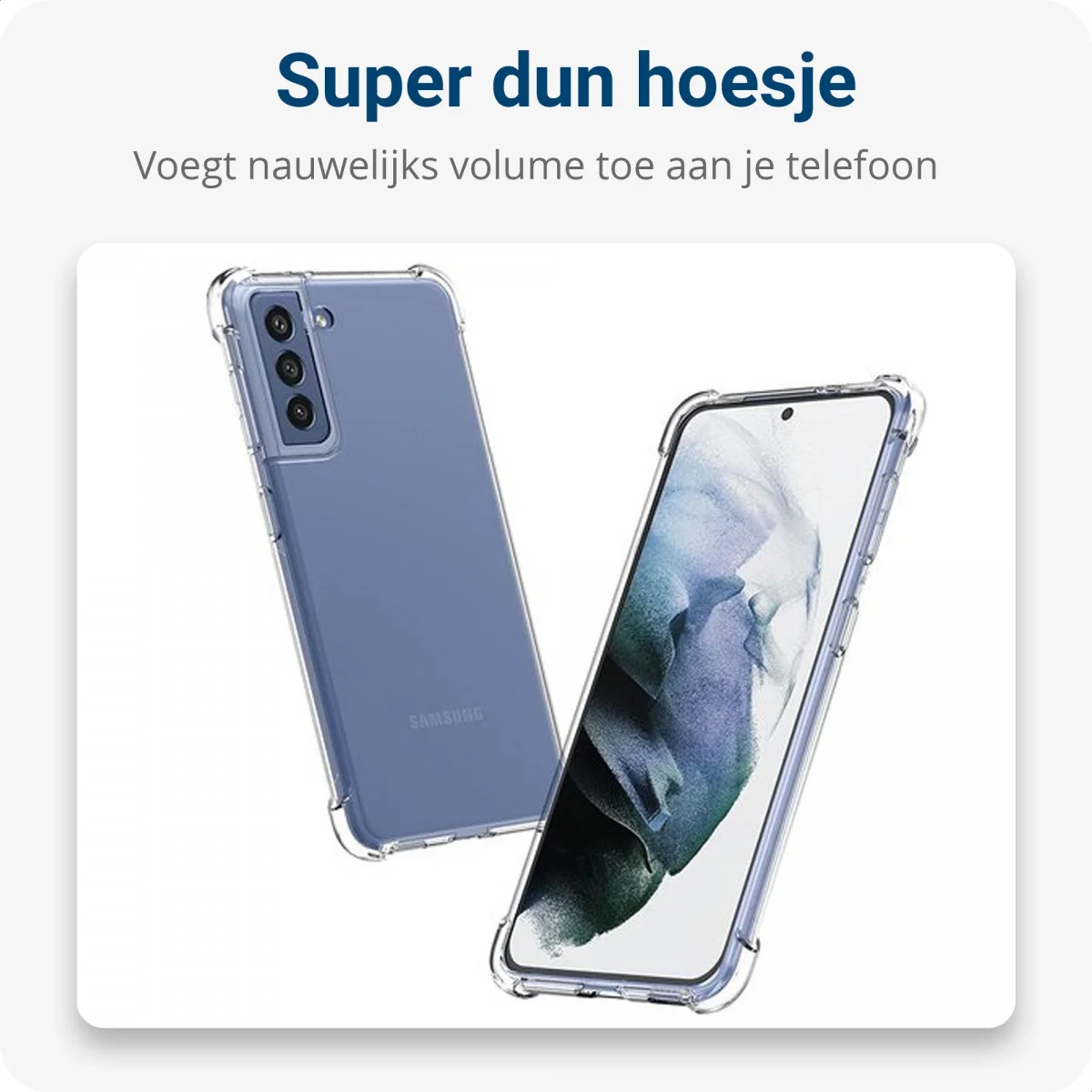 Samsung Galaxy S21 FE Hoesje met Koord Shockproof TPU Transparant afbeelding 5