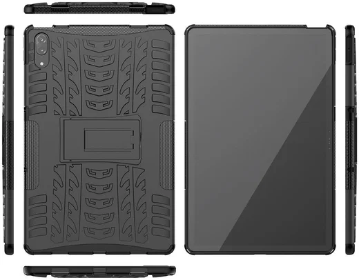 Lenovo Tab P11 Pro Hoes Hybride Back Cover met Kickstand Zwart afbeelding 8