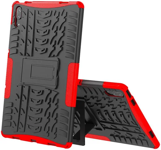 Lenovo Tab P11 Pro Hoes Hybride Back Cover met Kickstand Rood afbeelding 4