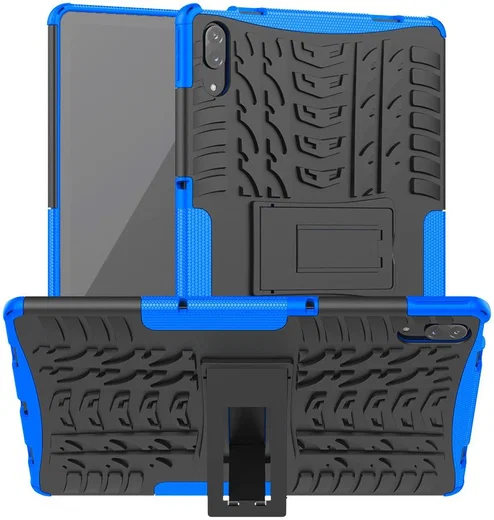 Lenovo Tab P11 Pro Hoes Hybride Back Cover met Kickstand Blauw afbeelding 1