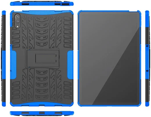Lenovo Tab P11 Pro Hoes Hybride Back Cover met Kickstand Blauw afbeelding 3