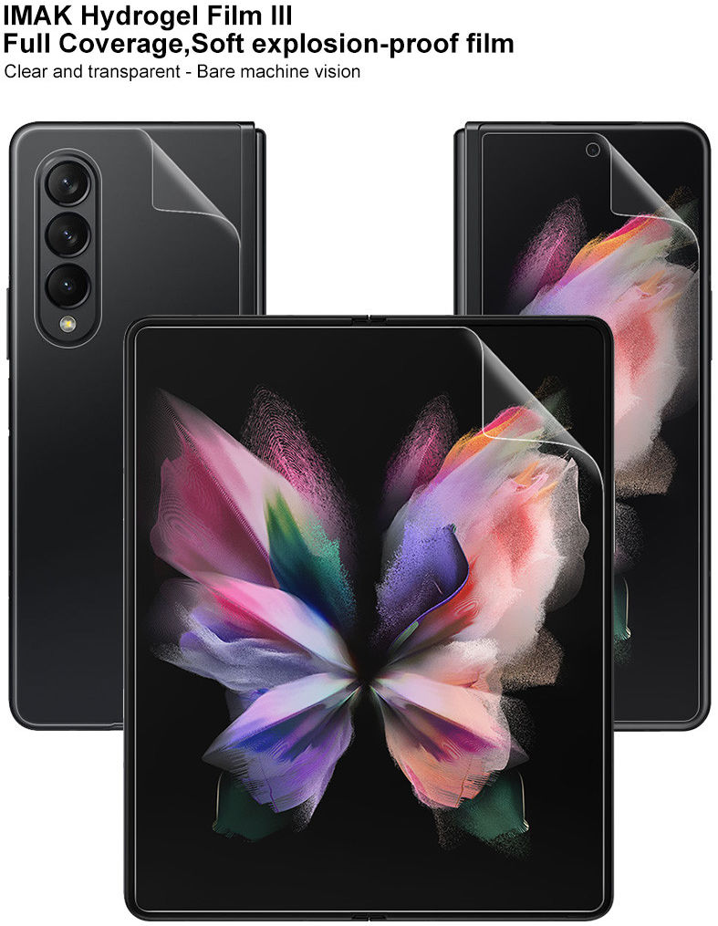 Samsung Galaxy Z Fold 3 Screen Protector Volledig voor- en achterzijde afbeelding 4