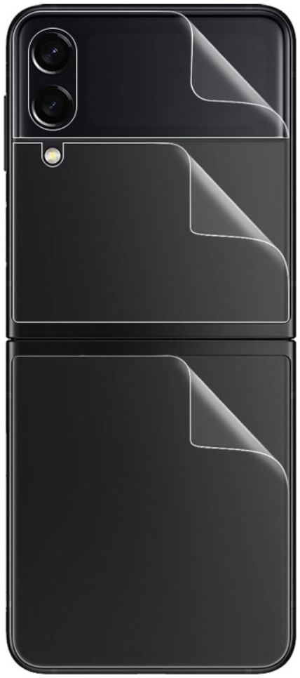 Samsung Galaxy Z Flip 4 / 3 Screenprotector Voor- en Achterzijde afbeelding 2