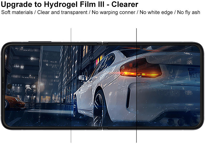 Samsung Galaxy Z Flip 4 / 3 Screenprotector Voor- en Achterzijde afbeelding 5