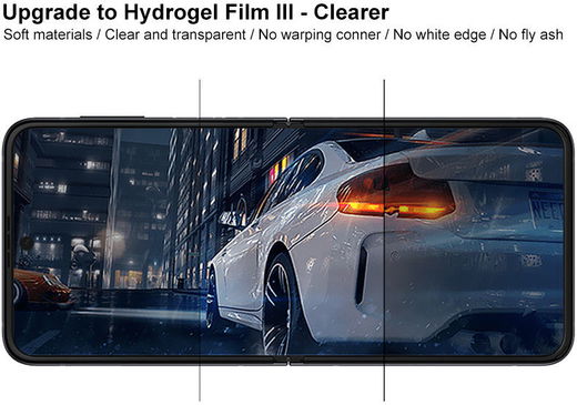 Samsung Galaxy Z Flip 4 / 3 Screenprotector Voor- en Achterzijde afbeelding 5