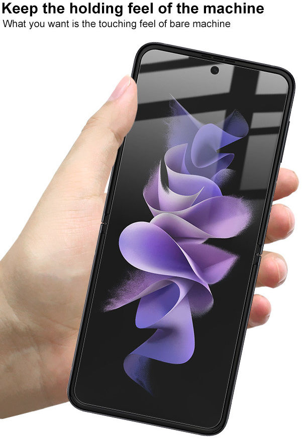 Samsung Galaxy Z Flip 4 / 3 Screenprotector Voor- en Achterzijde afbeelding 7