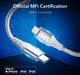 ESR USB-C naar Apple Lightning Snellaad Kabel MFi 1M Wit afbeelding 7