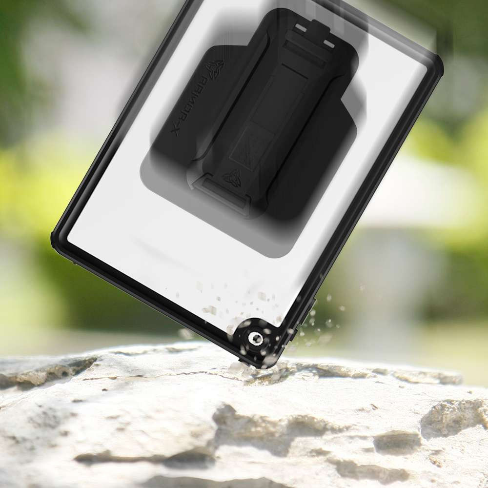 Armor-X iPad 10.2 (2019/2020/2021) Hoes met Screen Protector en Handriem Zwart afbeelding 4