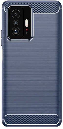 Xiaomi 11T/11T Pro Hoesje Geborsteld TPU Back Cover Blauw afbeelding 2
