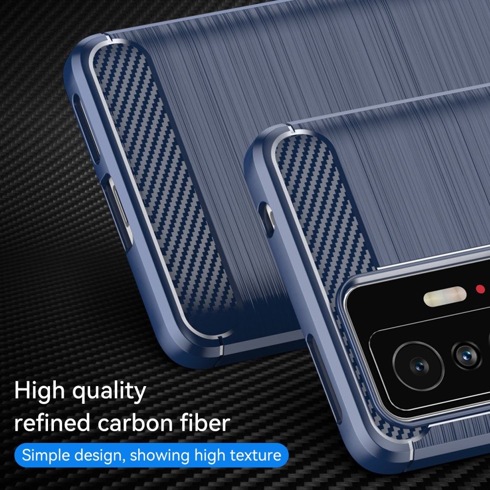 Xiaomi 11T/11T Pro Hoesje Geborsteld TPU Back Cover Blauw afbeelding 4