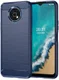 Nokia G50 Hoesje Geborsteld TPU Flexibele Back Cover Blauw afbeelding 1