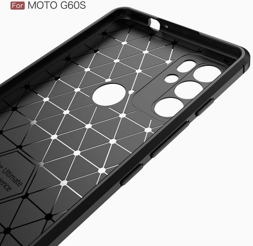 Motorola Moto G60S Hoesje Geborsteld TPU Back Cover Zwart afbeelding 8