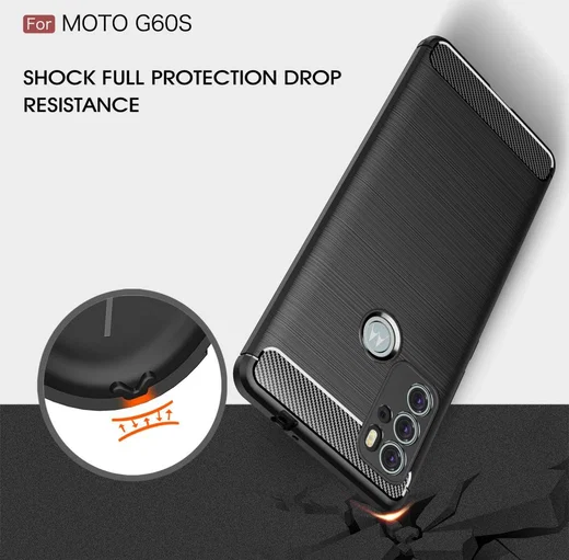 Motorola Moto G60S Hoesje Geborsteld TPU Back Cover Blauw afbeelding 8
