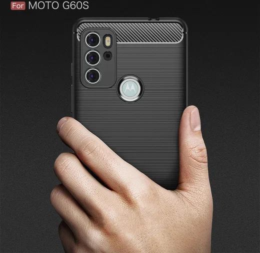 Motorola Moto G60S Hoesje Geborsteld TPU Back Cover Blauw afbeelding 10