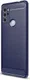 Motorola Moto G60S Hoesje Geborsteld TPU Back Cover Blauw afbeelding 1