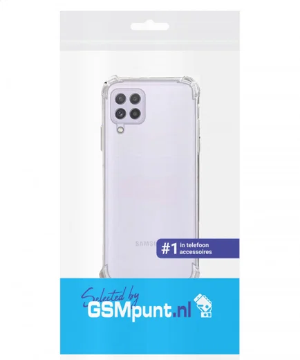 Samsung Galaxy M22 Hoesje Schokbestendig Back Cover Transparant afbeelding 2