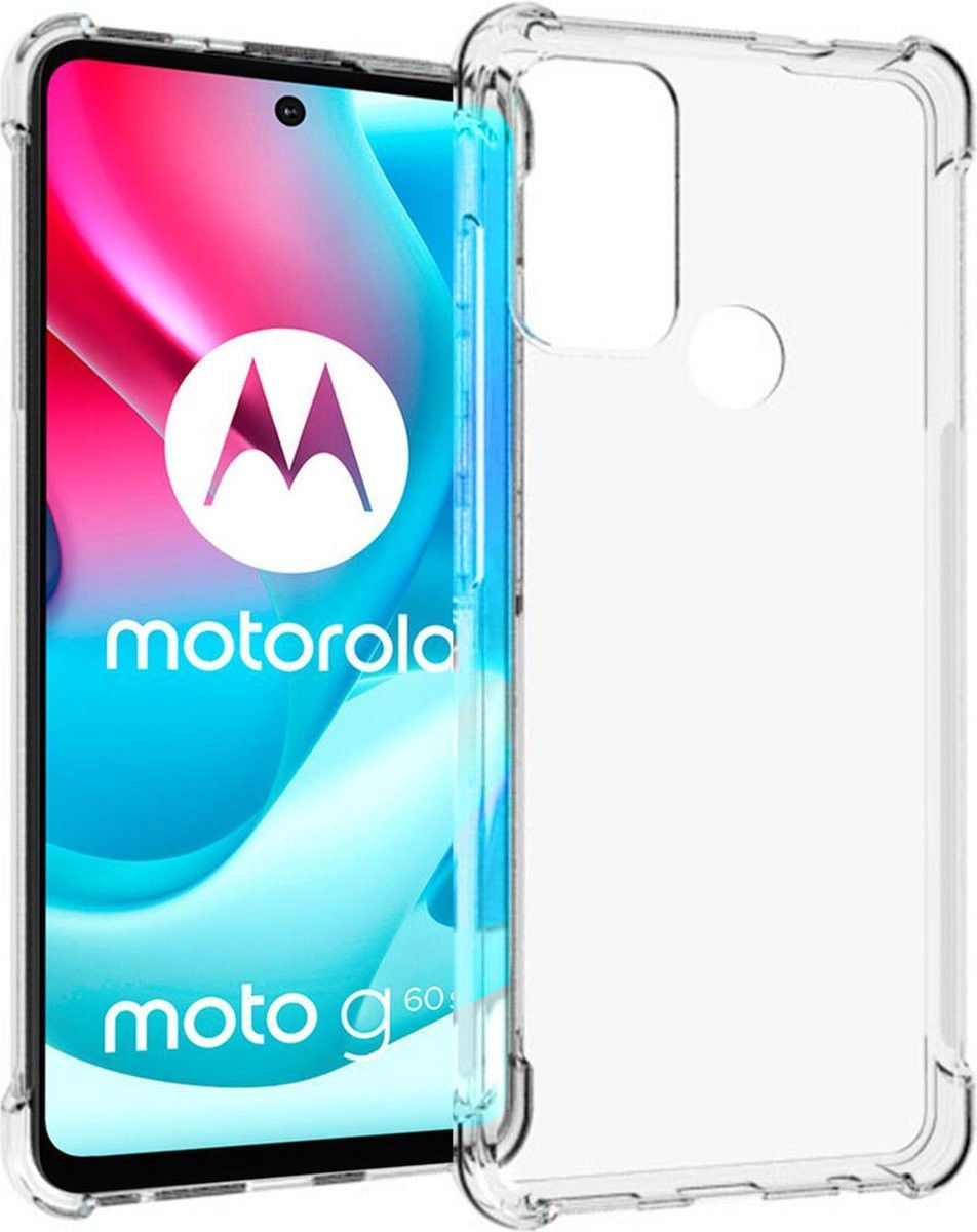 Motorola Moto G60S Hoesje Schokbestendig TPU Back Cover Transparant afbeelding 1