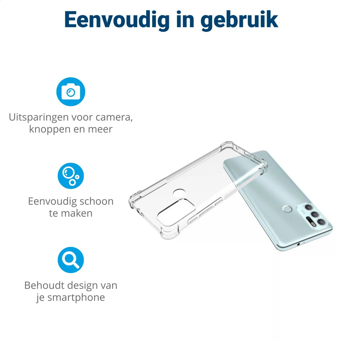 Motorola Moto G60S Hoesje Schokbestendig TPU Back Cover Transparant afbeelding 6
