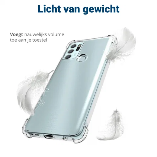 Motorola Moto G60S Hoesje Schokbestendig TPU Back Cover Transparant afbeelding 5