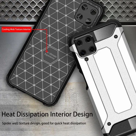 Samsung Galaxy M22/A22 4G Hoesje Shock Proof Back Cover Rood afbeelding 7