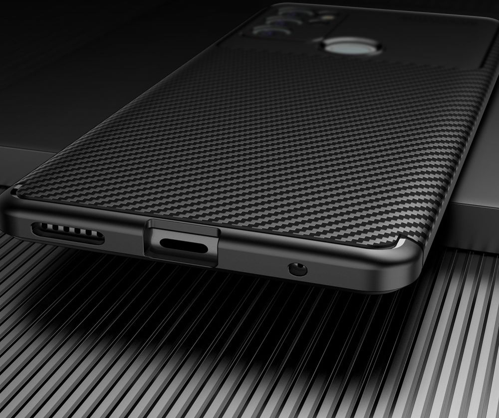 Motorola Moto G60S Hoesje Siliconen Carbon TPU Back Cover  Zwart afbeelding 7