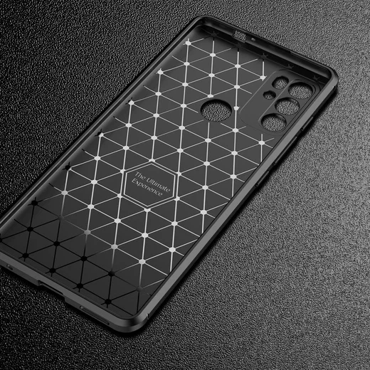 Motorola Moto G60S Hoesje Siliconen Carbon TPU Back Cover  Zwart afbeelding 9