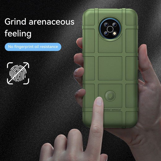 Nokia G50 Hoesje Shock Proof Rugged Shield Back Cover Groen afbeelding 5