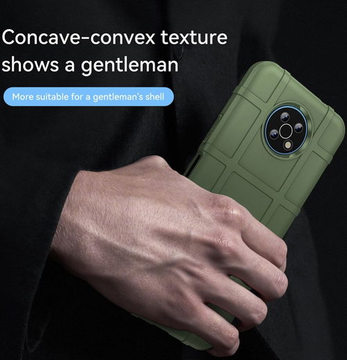 Nokia G50 Hoesje Shock Proof Rugged Shield Back Cover Groen afbeelding 7