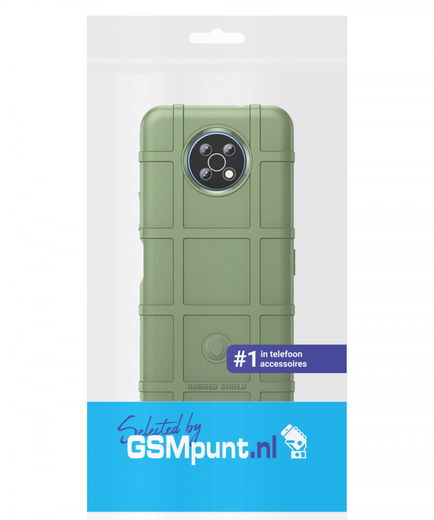 Nokia G50 Hoesje Shock Proof Rugged Shield Back Cover Groen afbeelding 2