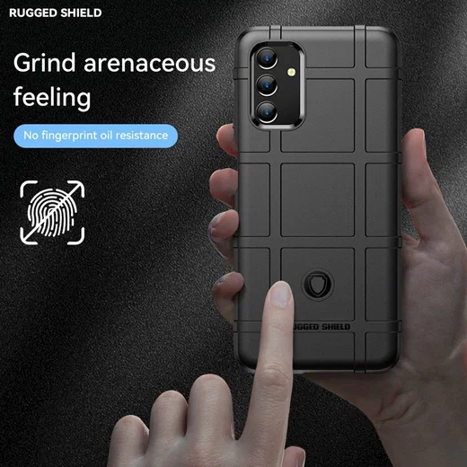 Samsung Galaxy A13 5G/A04s Hoesje Shock Proof Rugged Back Cover Zwart afbeelding 4