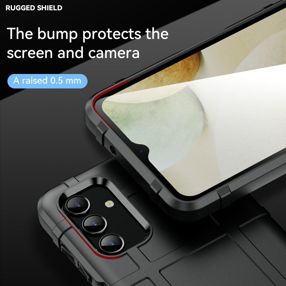 Samsung Galaxy A13 5G/A04s Hoesje Shock Proof Rugged Back Cover Zwart afbeelding 5