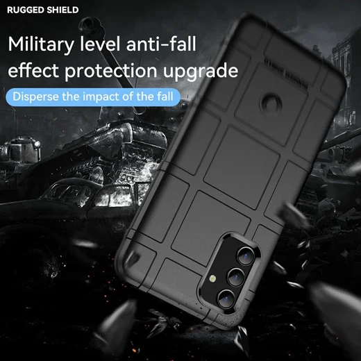 Samsung Galaxy A13 5G/A04s Hoesje Shock Proof Rugged Back Cover Zwart afbeelding 8
