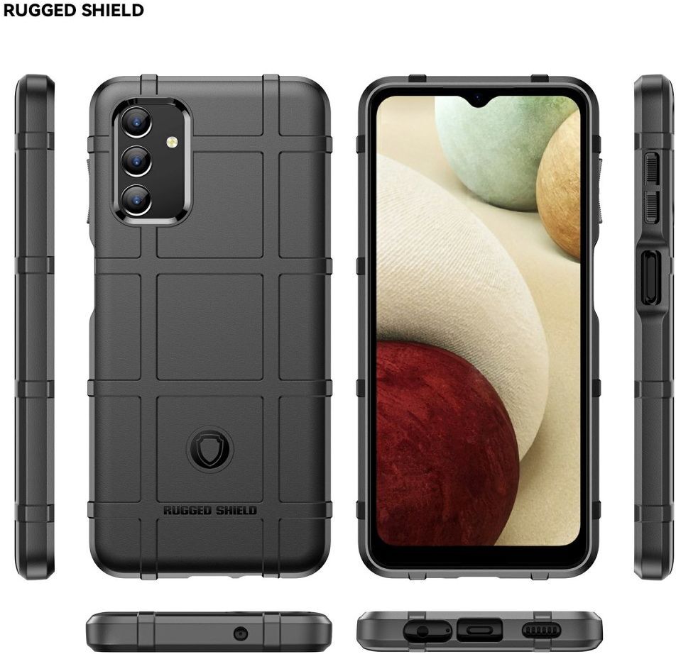 Samsung Galaxy A13 5G/A04s Hoesje Shock Proof Rugged Back Cover Zwart afbeelding 9