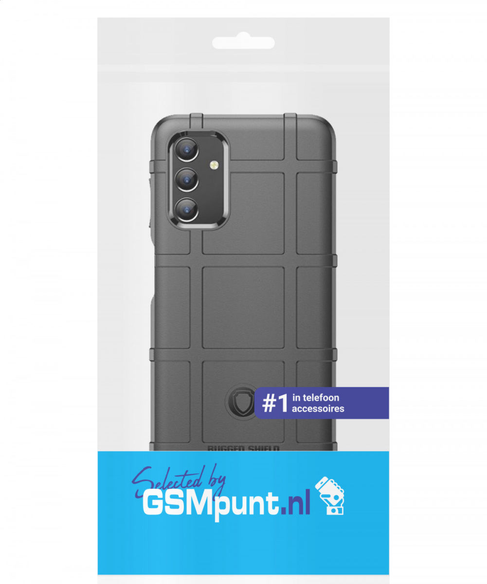 Samsung Galaxy A13 5G/A04s Hoesje Shock Proof Rugged Back Cover Zwart afbeelding 2