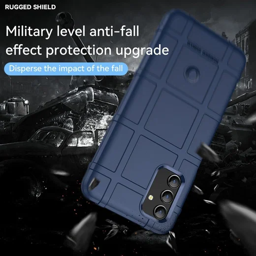 Samsung Galaxy A13 5G/A04s Hoesje Shock Proof Rugged Back Cover Blauw afbeelding 8