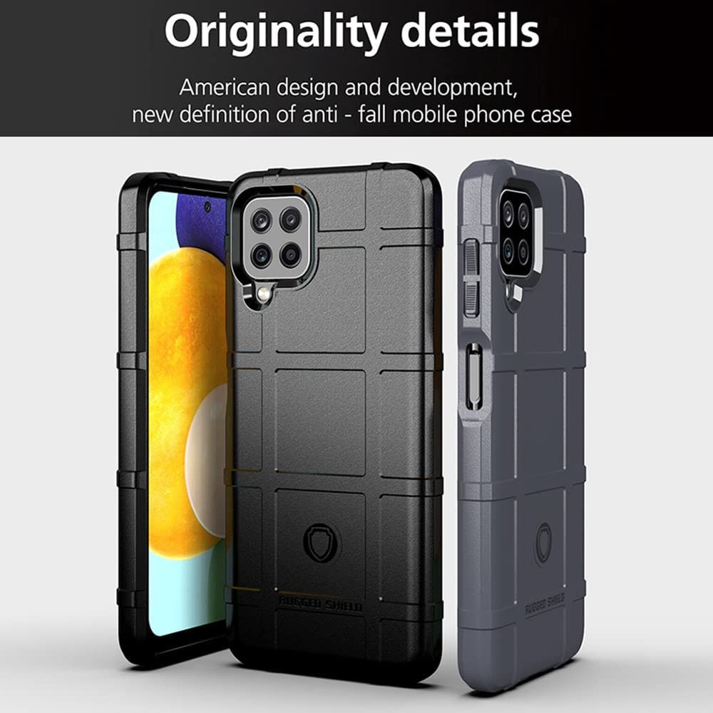 Samsung Galaxy M22/A22 4G Hoesje Shock Proof Rugged Shield Blauw afbeelding 3