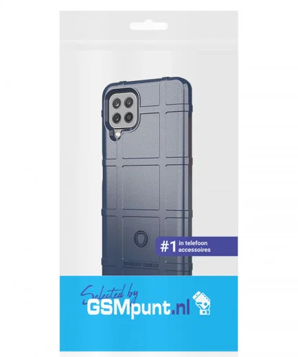 Samsung Galaxy M22/A22 4G Hoesje Shock Proof Rugged Shield Blauw afbeelding 2