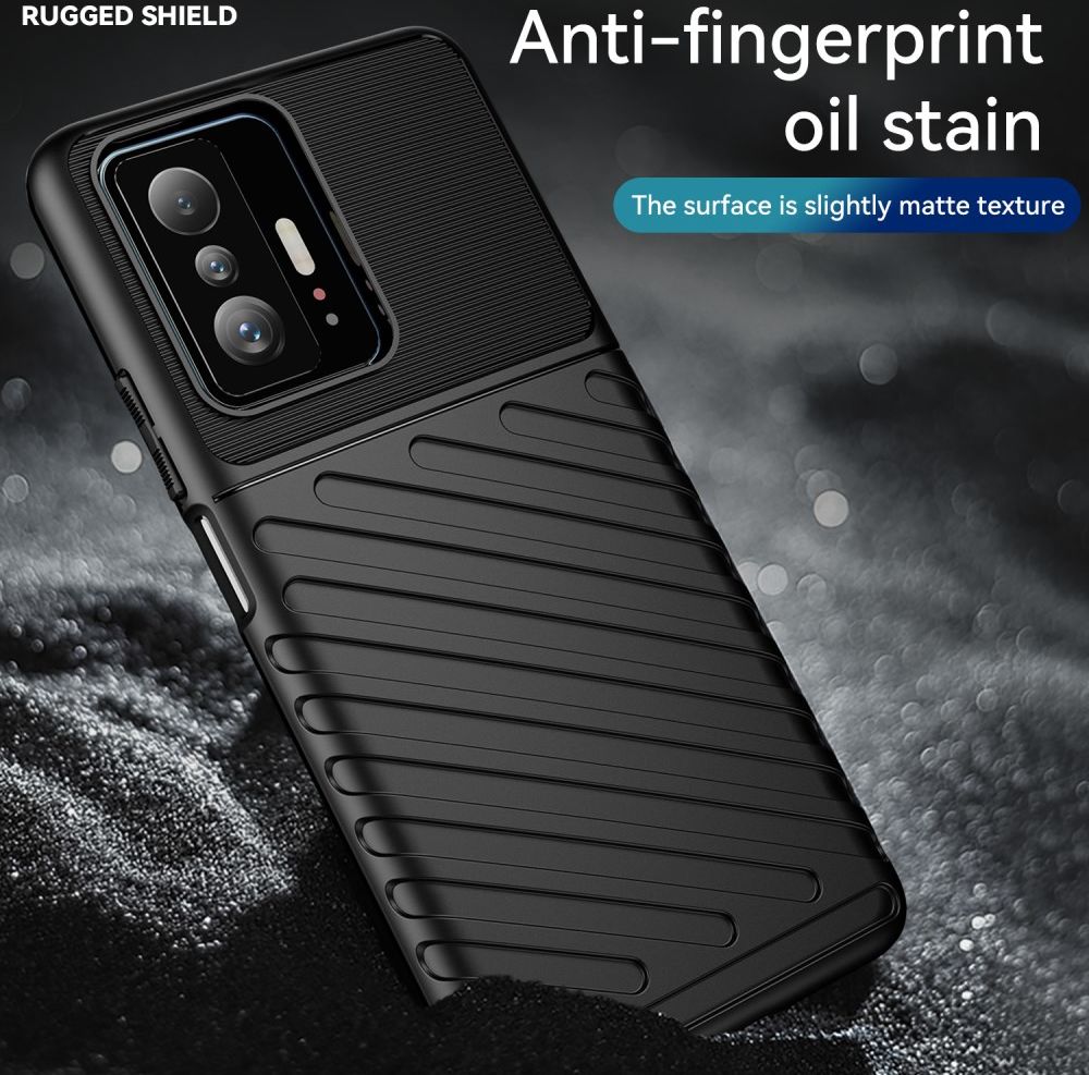 Xiaomi 11T/11T Pro Hoesje TPU Thunder Design Back Cover Zwart afbeelding 7