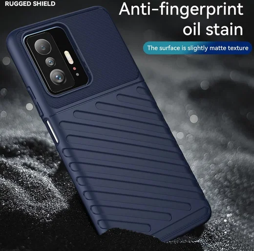 Xiaomi 11T/11T Pro Hoesje TPU Thunder Design Back Cover Blauw afbeelding 4